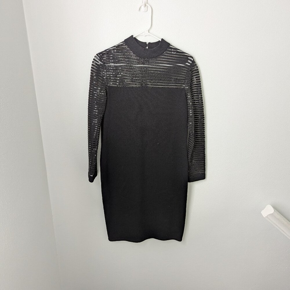 St. John Evening by Marie Gray Long Sleeve Black Dress, 6